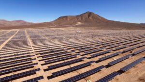 Solar panels, seen from above